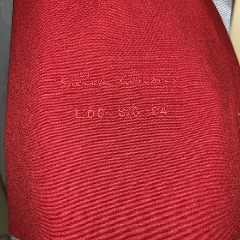 Authentic Rick Owens Office Cotton Button-Up Shirt